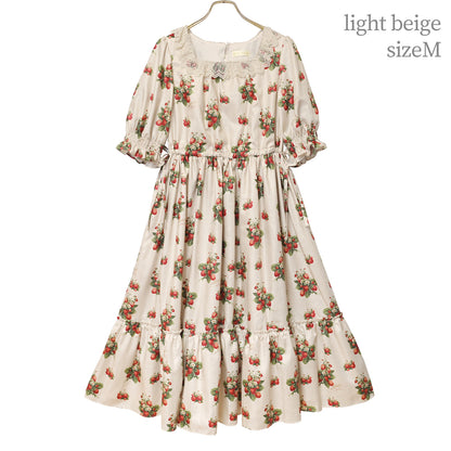 Strawberry timeスクエアネックワンピース