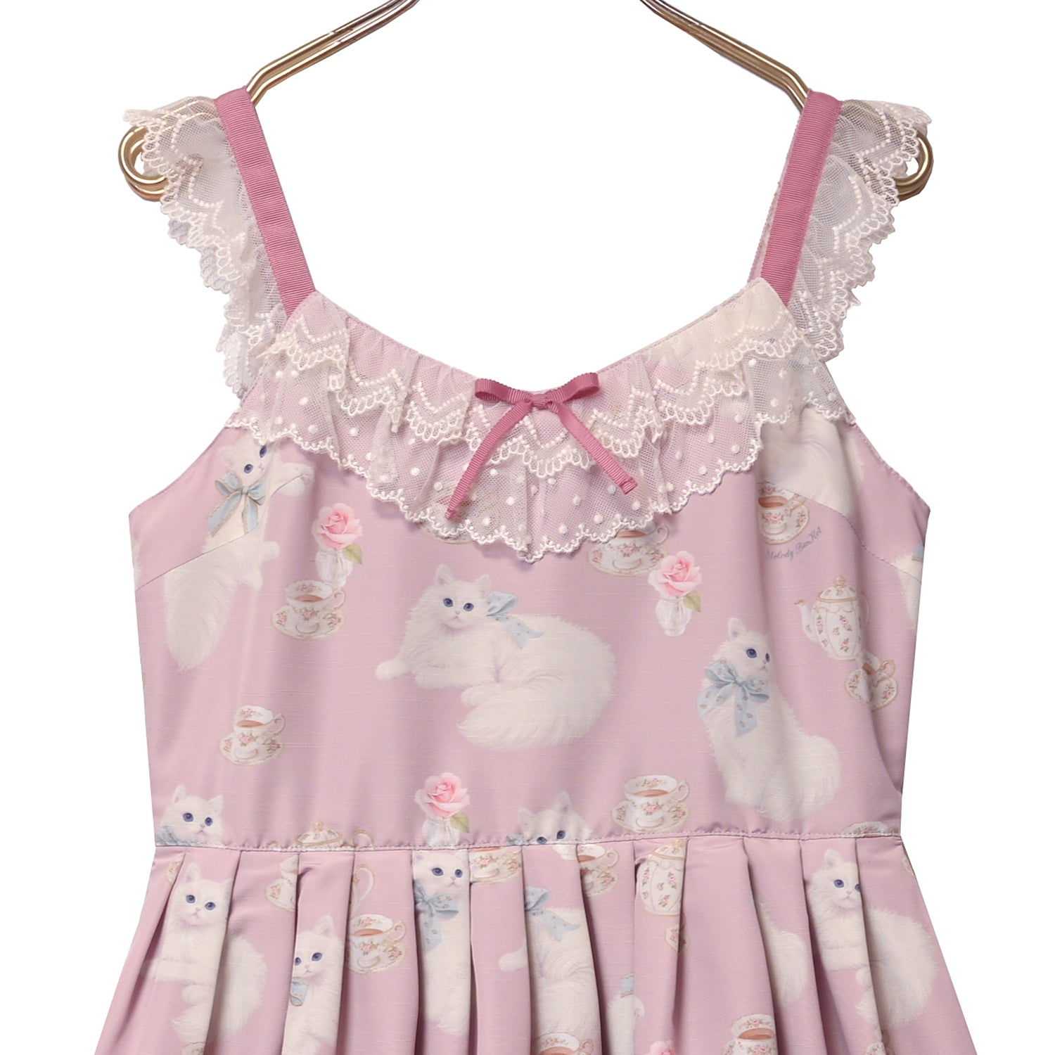 白猫のTea timeジャンパースカート-Melody BasKet(メロディー