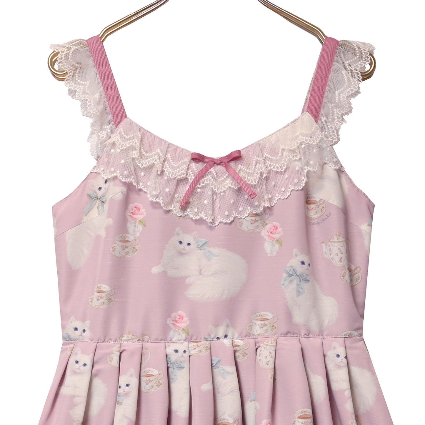 白猫のTea timeジャンパースカート