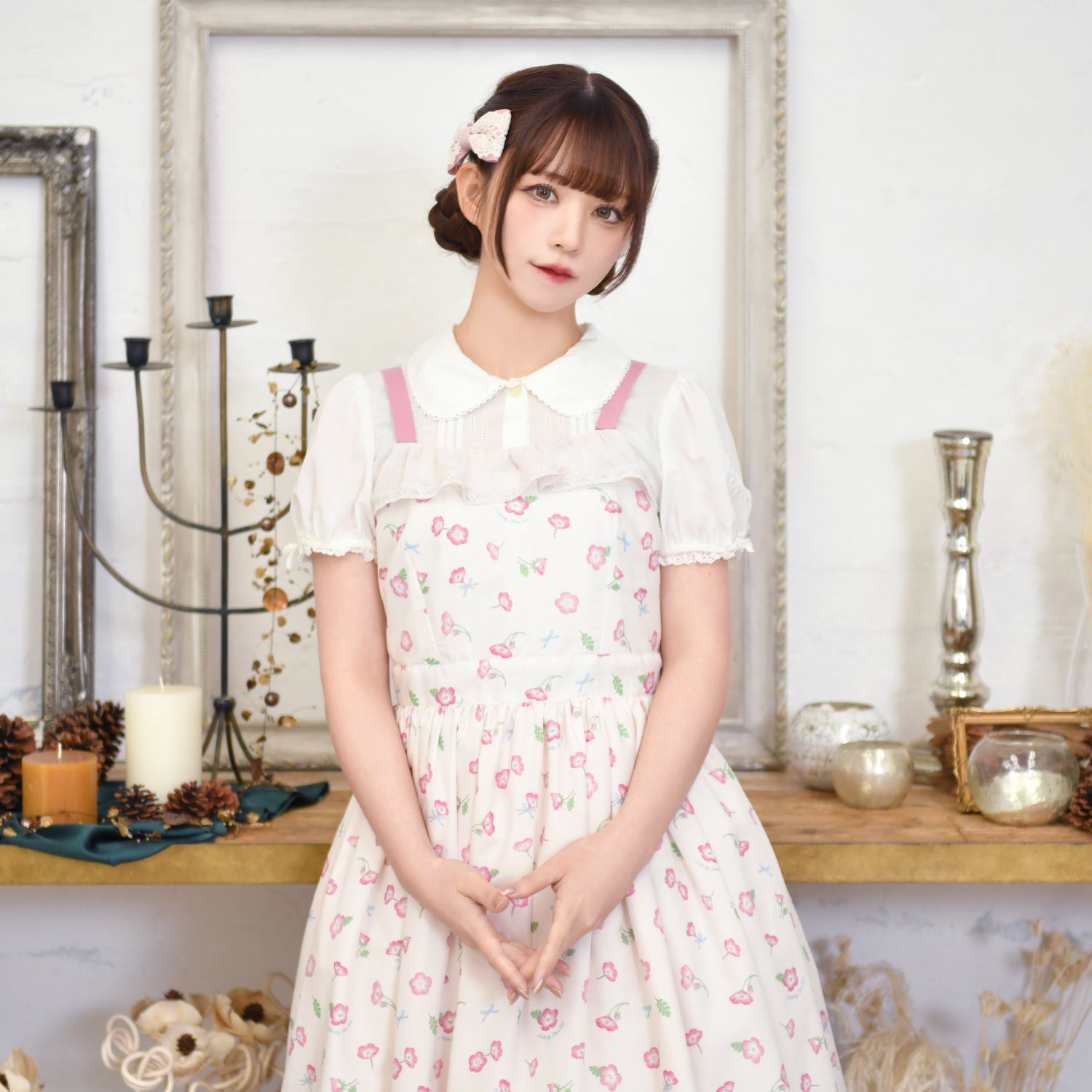 ネモフィラ畑のジャンパースカート-Melody BasKet(メロディー