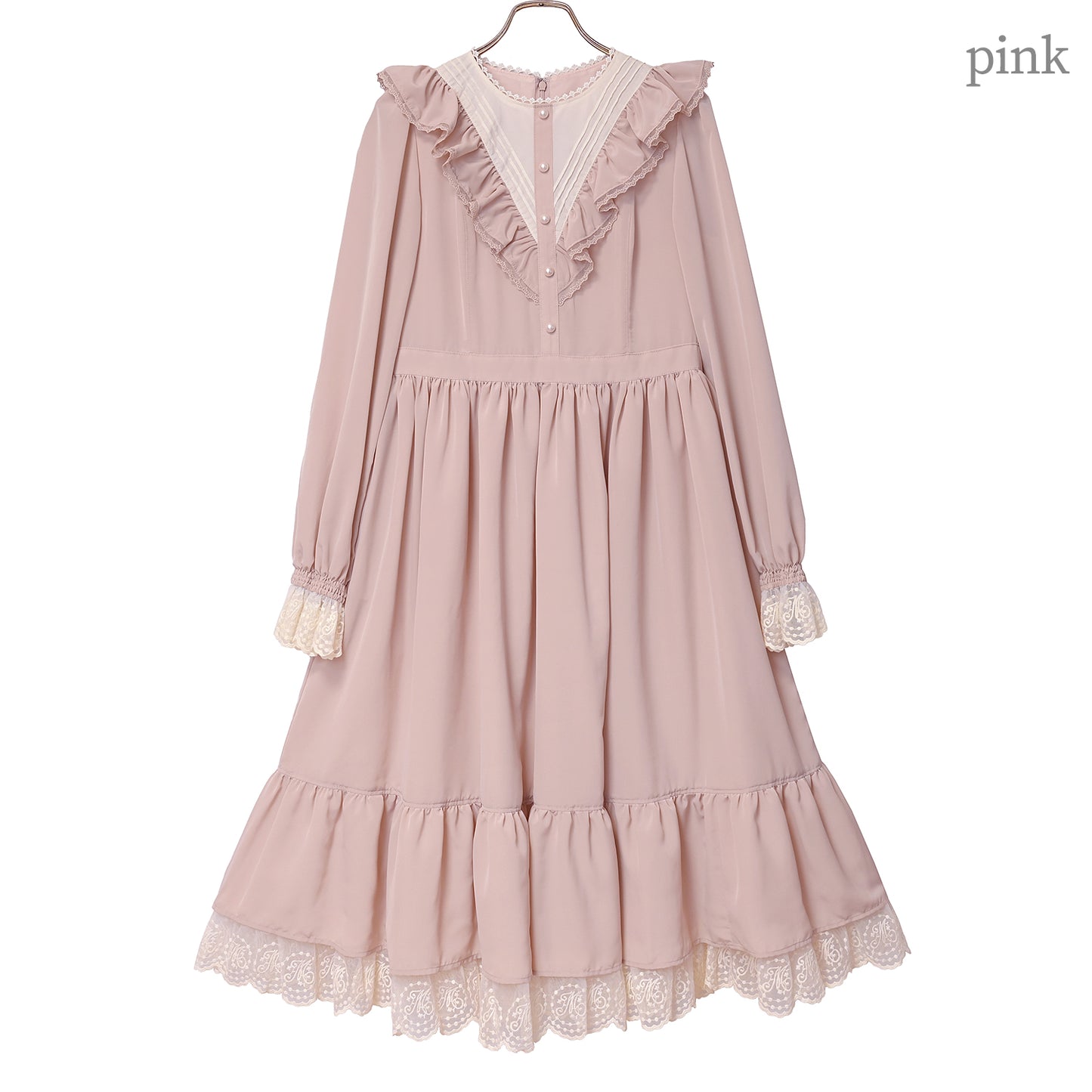 MelodyレースVヨークフリルワンピース