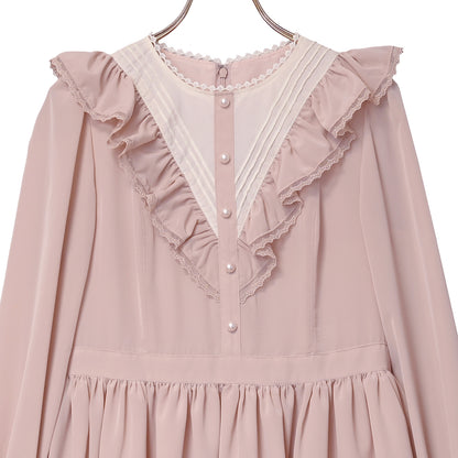 MelodyレースVヨークフリルワンピース