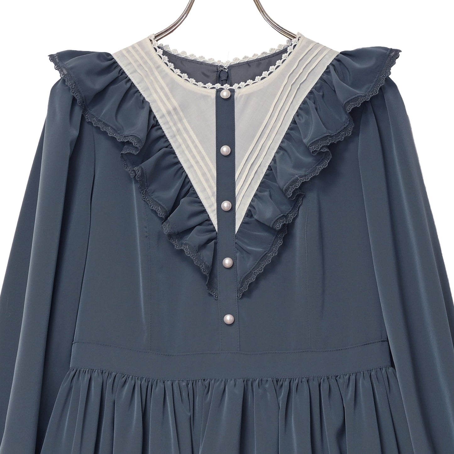 MelodyレースVヨークフリルワンピース