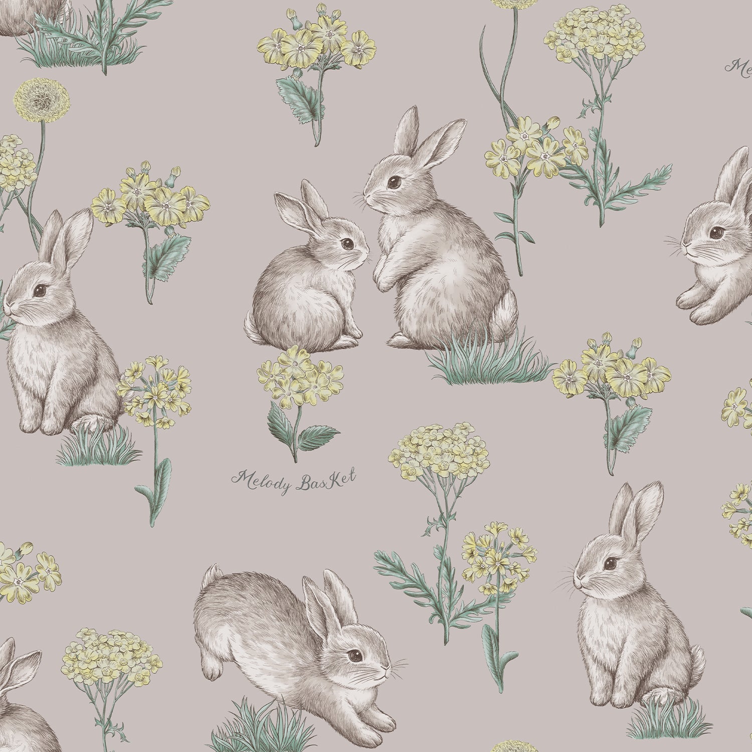 メロディバスケット　Botanical Rabbit ジャンパースカート　ミント Botanical Rabbitワンピース-Melody BasKet(メロディーバスケット