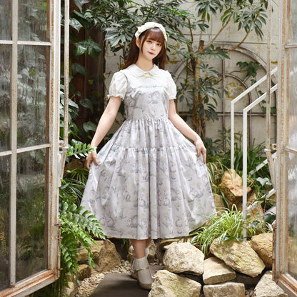 Botanical Rabbit jumper dress