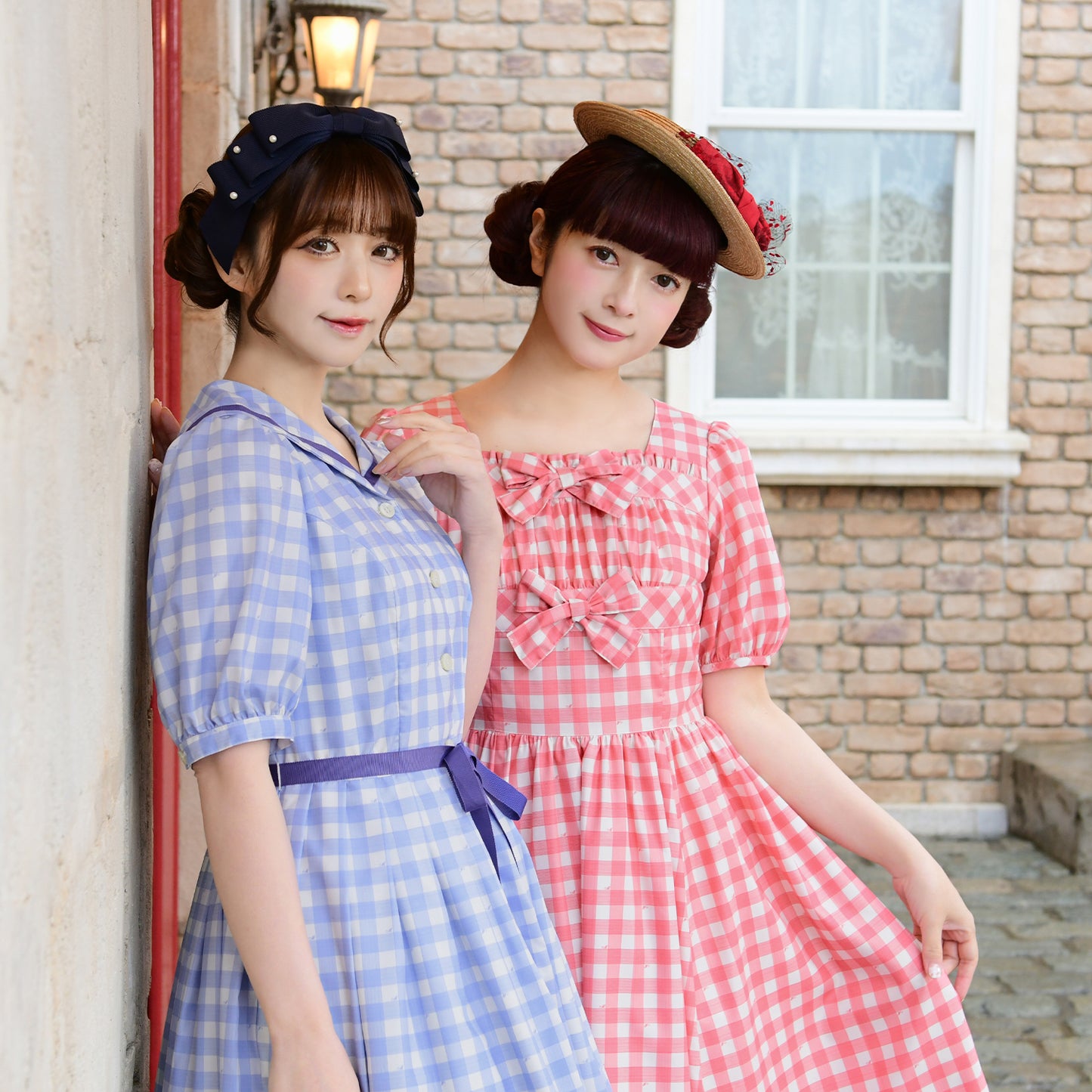 Melody Gingham checkセーラーワンピース