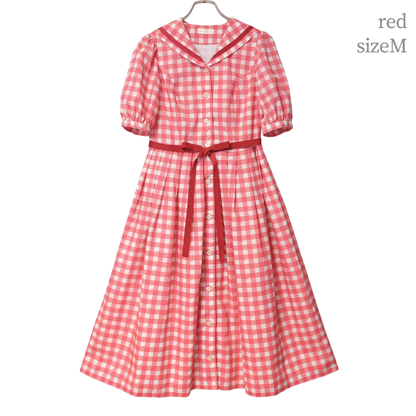 Melody Gingham checkセーラーワンピース