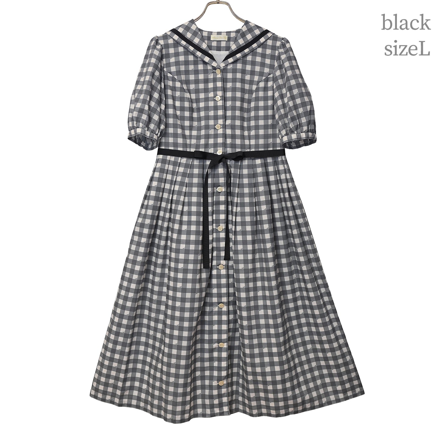 Melody Gingham checkセーラーワンピース