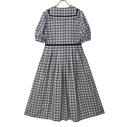 Melody Gingham checkセーラーワンピース