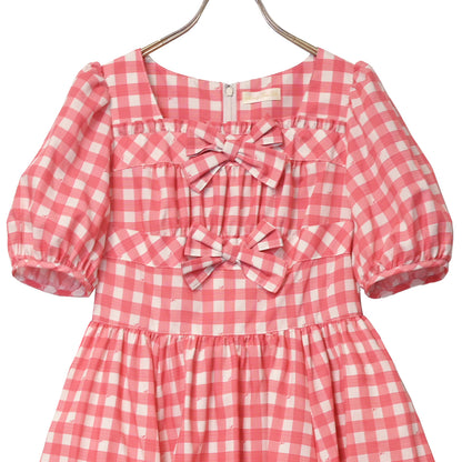 Melody Gingham checkリボンワンピース