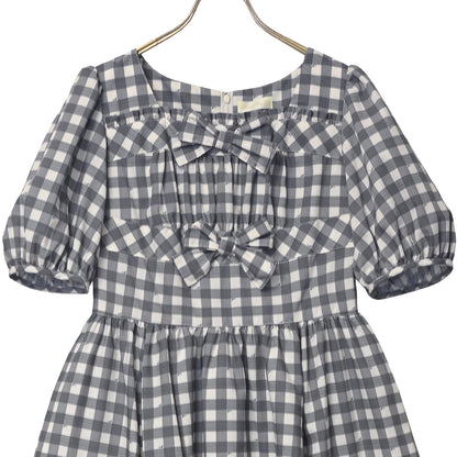 Melody Gingham checkリボンワンピース
