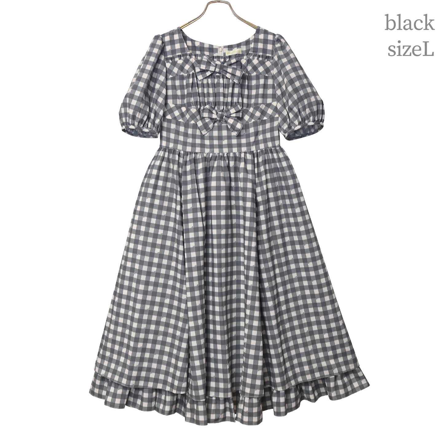 Melody Gingham checkリボンワンピース
