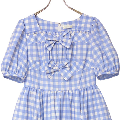 Melody Gingham checkリボンワンピース