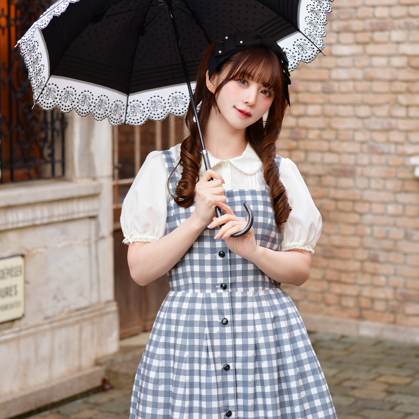 Melody Gingham checkジャンパースカート