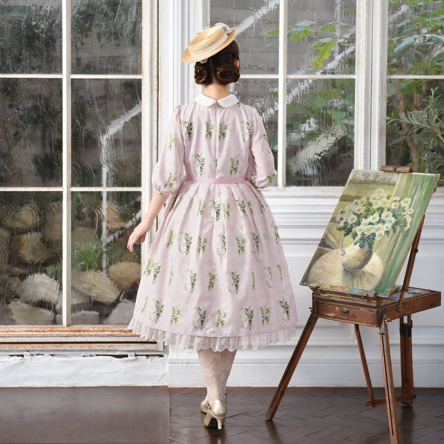 Lily of the Valley lace dress