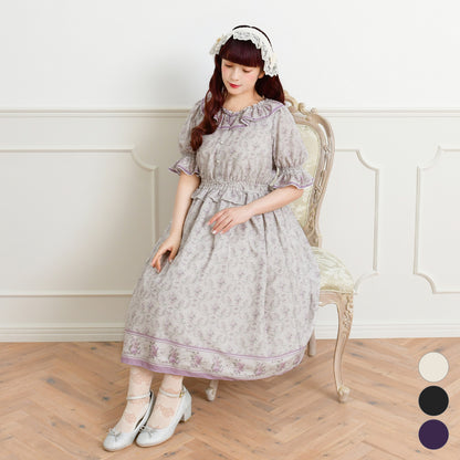 Purple rose dress