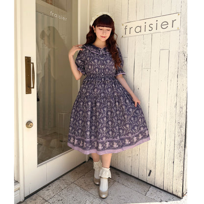 Purple rose dress