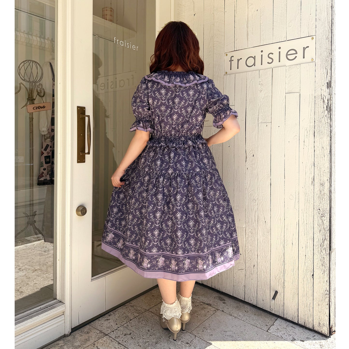 Purple rose dress