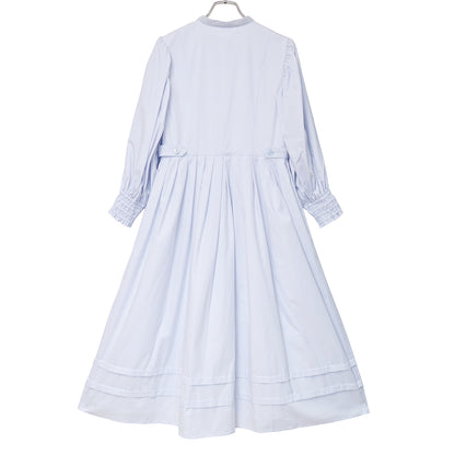 Lace collar voluminous sleeve dress