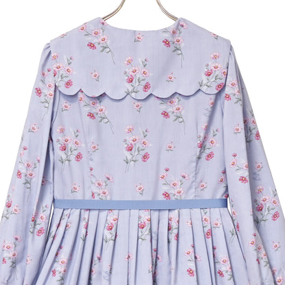Natural cosmos Scalloped sailor collar dress