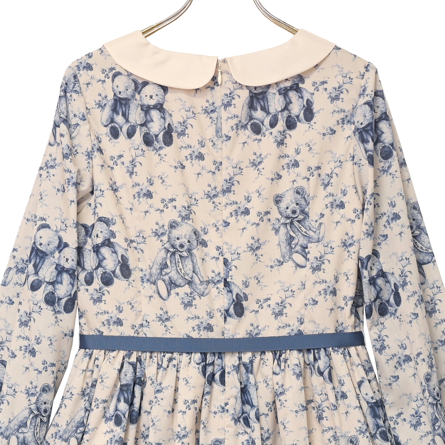 Vintage bear round collar dress