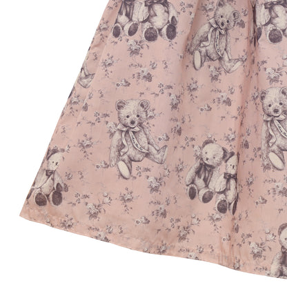 Vintage bear round collar dress