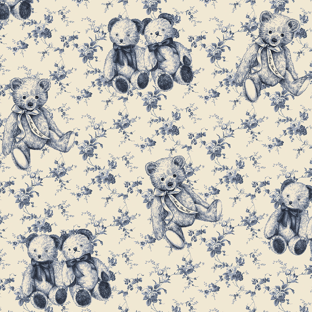 Vintage bear round collar dress