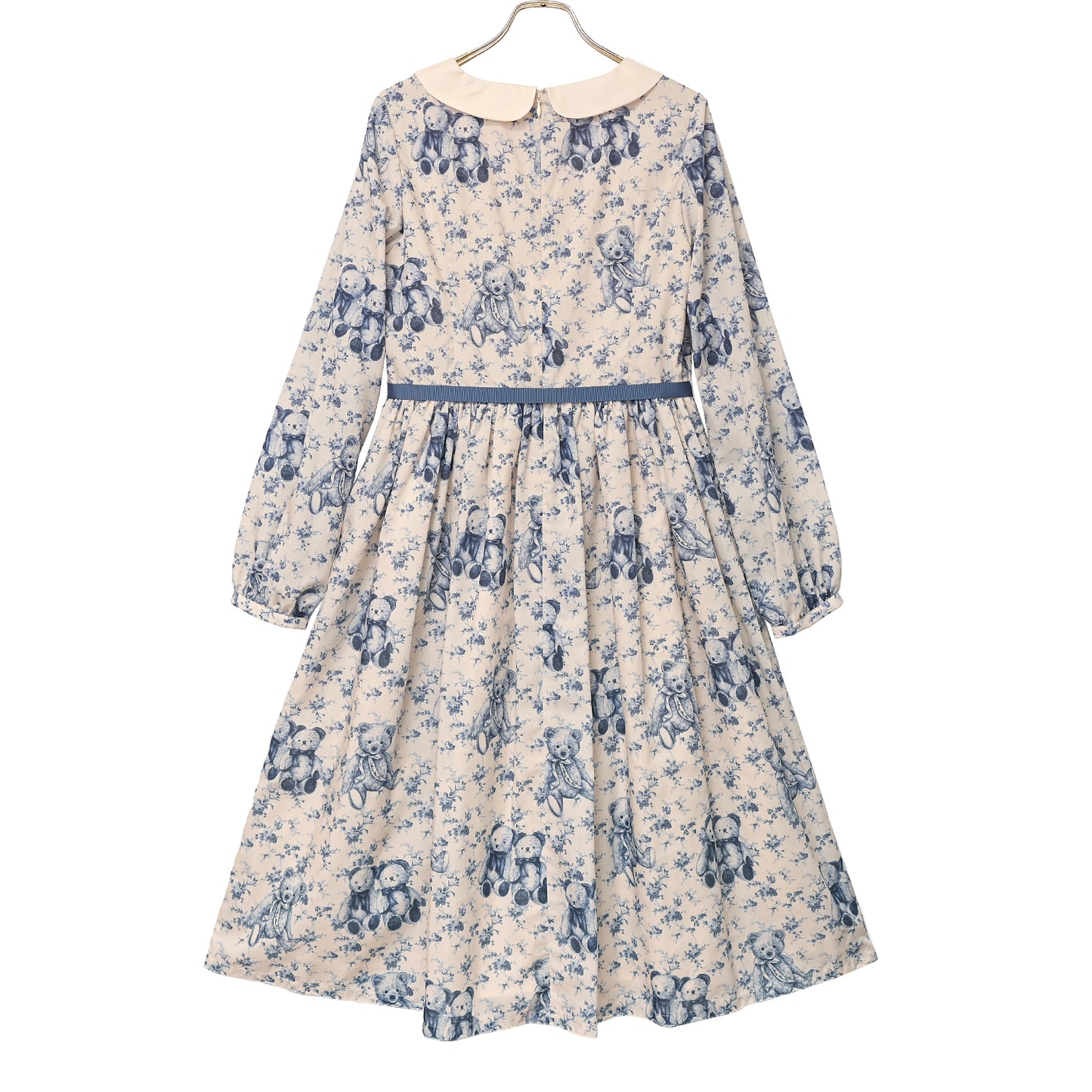 Vintage bear round collar dress