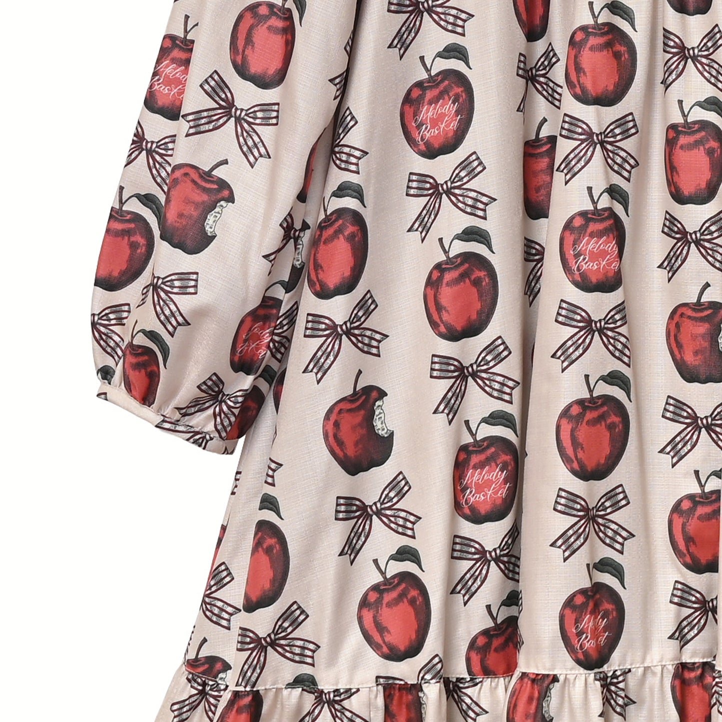 Apple and Ribbon A-line dress