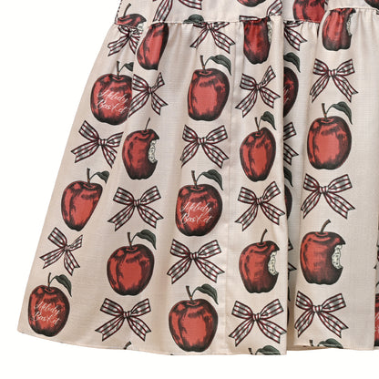 Apple and Ribbon A-line dress