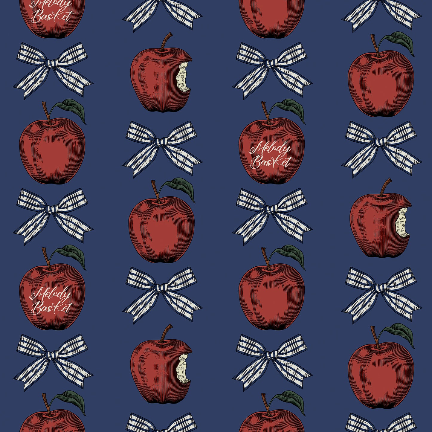 Apple and Ribbon A-line dress