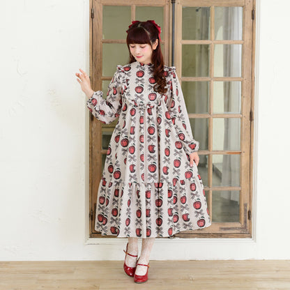 Apple and Ribbon A-line dress