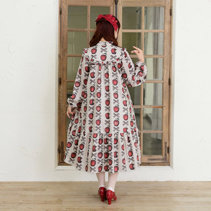 Apple and Ribbon A-line dress