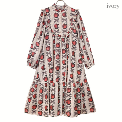 Apple and Ribbon A-line dress