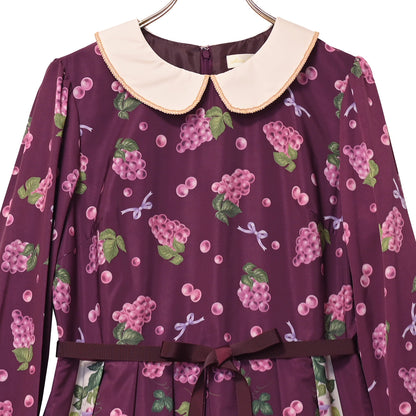Grape scarfワンピース