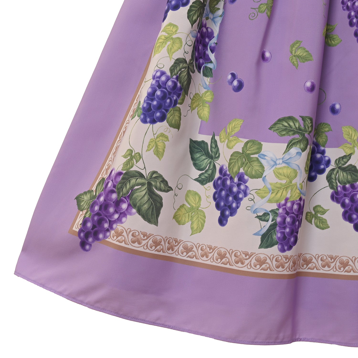 極美品☆シャーリーテンプル　ぶどうバスケット　ワンピース　140センチ　ブルー Grape scarfワンピース-Melody BasKet(メロディーバスケット