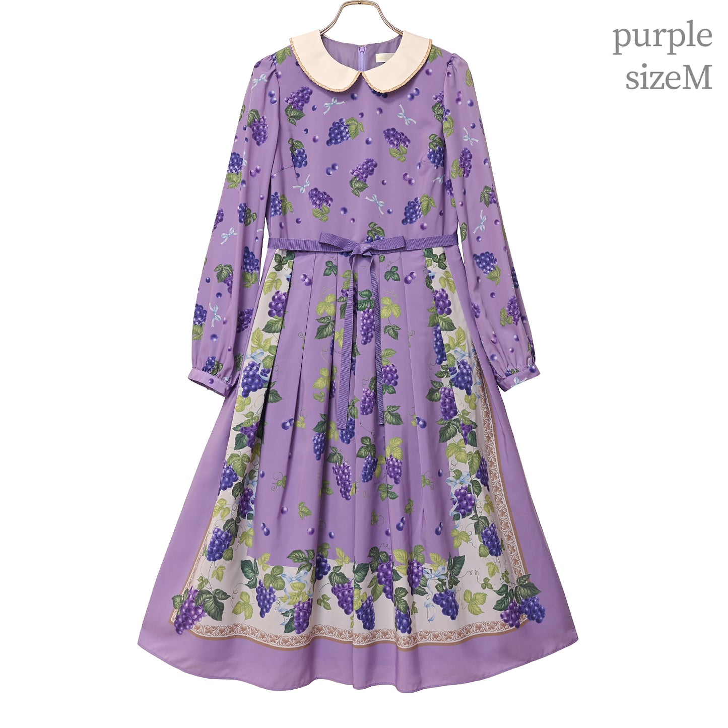 Grape scarfワンピース