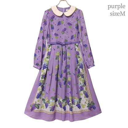 Grape scarfワンピース