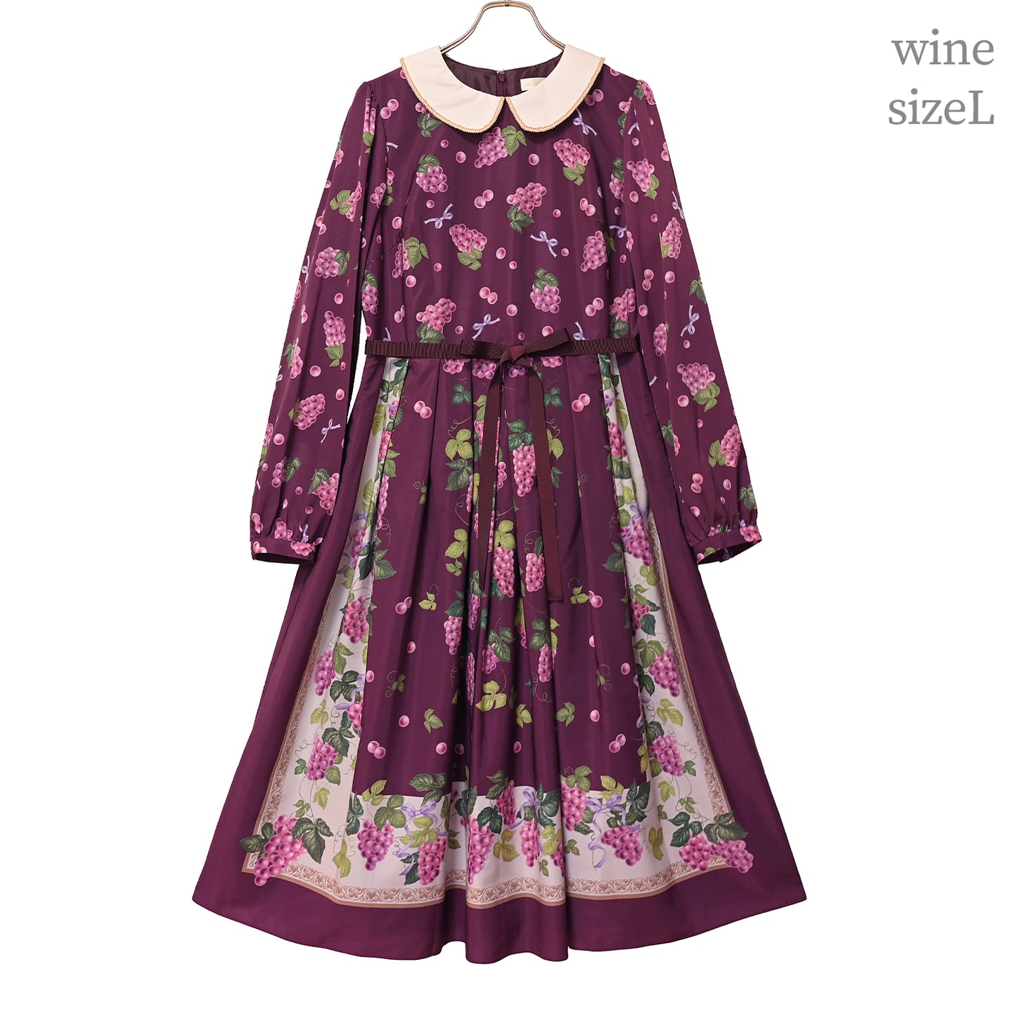 Grape scarfワンピース