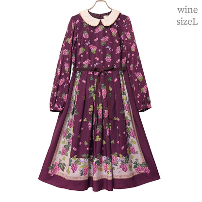 Grape scarfワンピース
