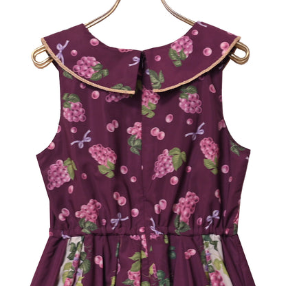 Grape scarf jumper dress