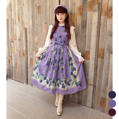 Grape scarf jumper dress