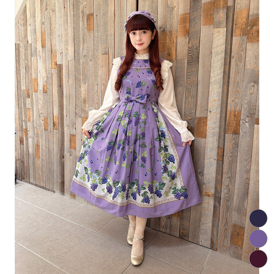 Grape scarfジャンパースカート
