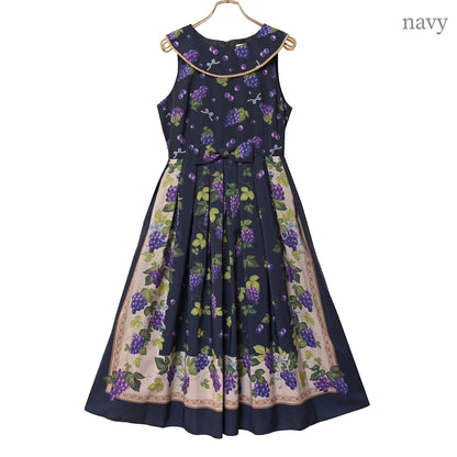 Grape scarf jumper dress