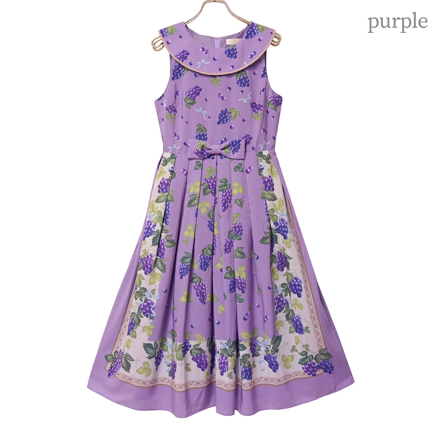 Grape scarf jumper dress