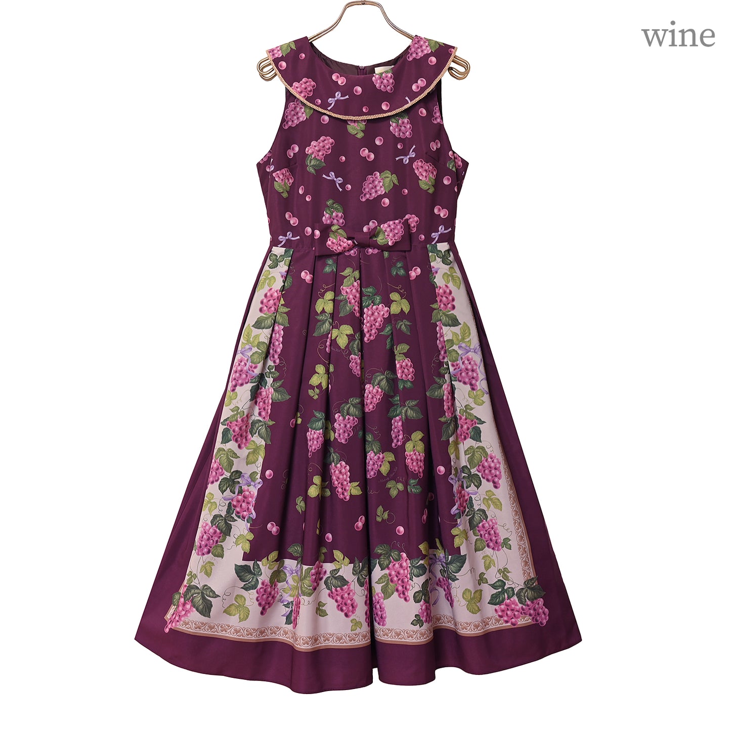 Grape scarf jumper dress