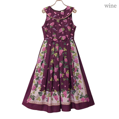 Grape scarf jumper dress