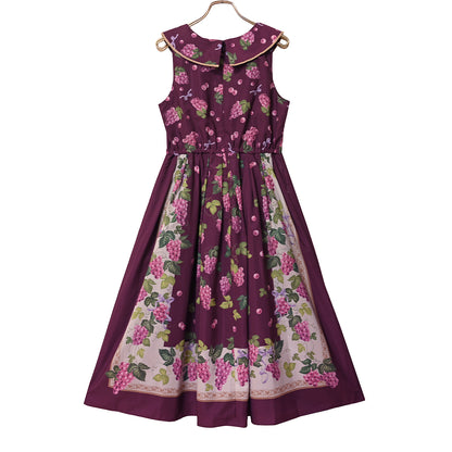 Grape scarf jumper dress