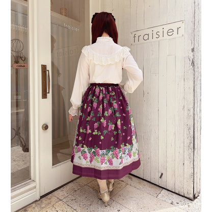 Grape scarf skirt