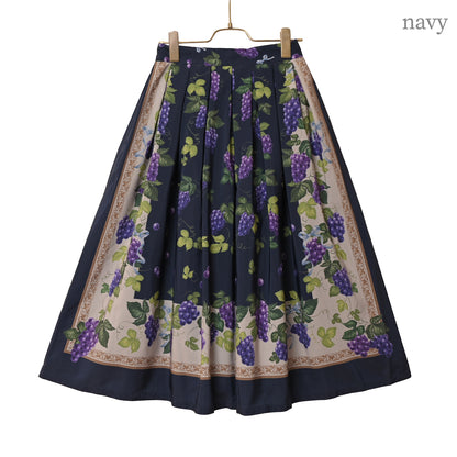 Grape scarf skirt